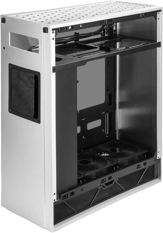 Alt view image 19 of 20 - SilverStone ALTA F1 SST-ALF1S-G Silver Aluminuml / Steel / Tempered Glass ATX Mid Tower Computer Case