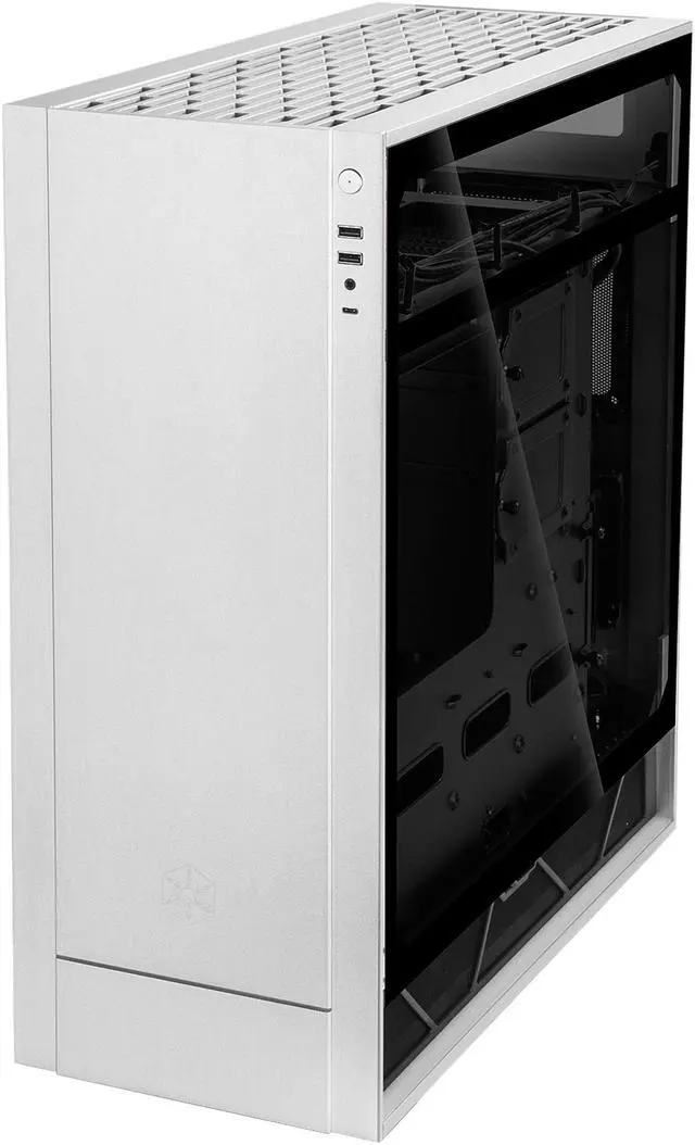Alt view image 8 of 20 - SilverStone ALTA F1 SST-ALF1S-G Silver Aluminuml / Steel / Tempered Glass ATX Mid Tower Computer Case