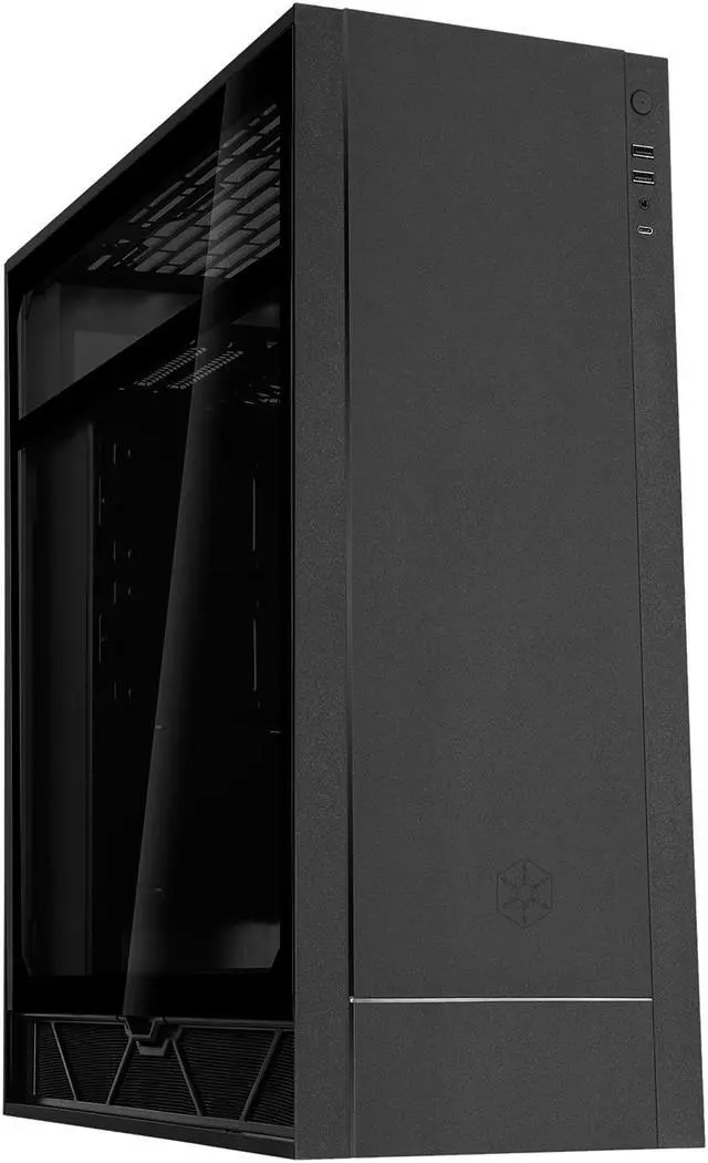 Alt view image 2 of 20 - SilverStone ALTA F1 SST-ALF1B-G Black Aluminuml / Steel / Tempered Glass ATX Mid Tower Computer Case
