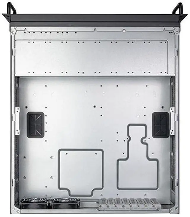 Alt view image 7 of 8 - SilverStone RM600 6U Rackmount Chassis featuring Dual PSU Compatibility and Triple 360mm Radiator Support