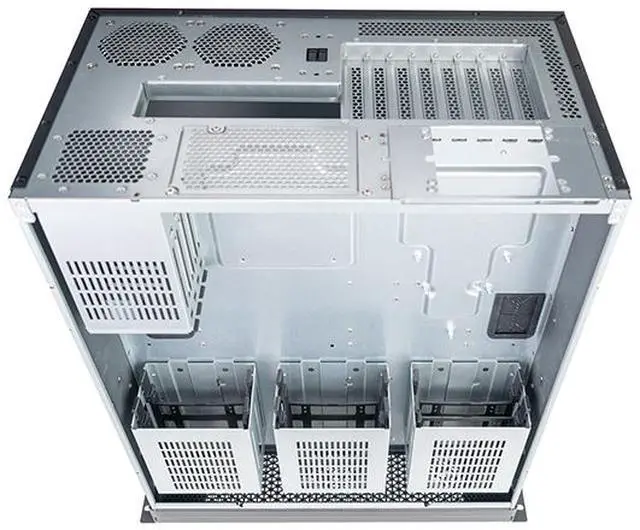 Alt view image 8 of 8 - SilverStone RM600 6U Rackmount Chassis featuring Dual PSU Compatibility and Triple 360mm Radiator Support