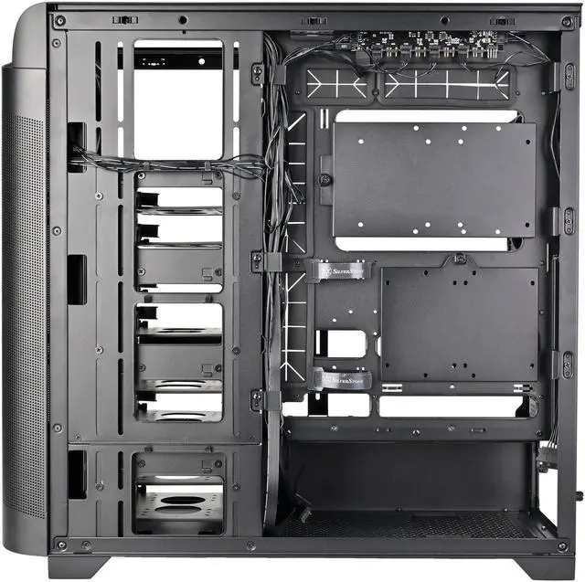 Alt view image 11 of 17 - SilverStone SETA A2 Black Steel / Plastic / Tempered Glass ATX Mid Tower Computer Case
