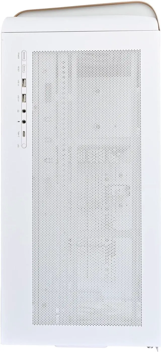 Alt view image 6 of 18 - SilverStone SETA A2 Gold/White Steel / Plastic / Tempered Glass ATX Mid Tower Computer Case