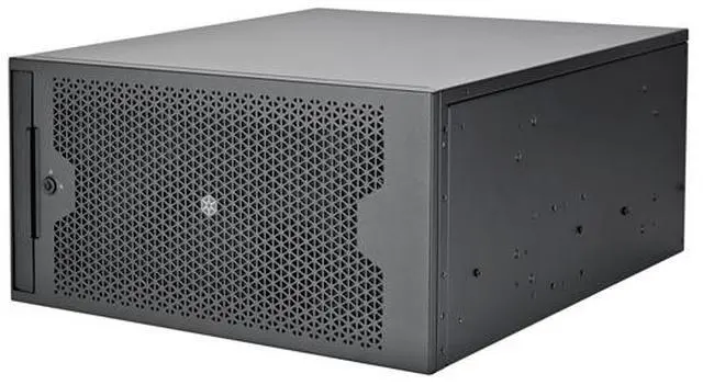 Main image of SilverStone SST-RM53-502 Black 5U Rackmount Server Chassis with Dual 5.25" Bays & 360mm Radiator Support