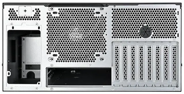 Alt view image 3 of 12 - SilverStone SST-RM53-502 Black 5U Rackmount Server Chassis with Dual 5.25" Bays & 360mm Radiator Support
