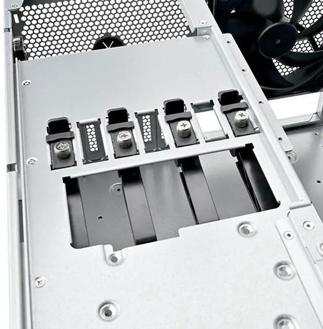 Alt view image 5 of 12 - SilverStone SST-RM53-502 Black 5U Rackmount Server Chassis with Dual 5.25" Bays & 360mm Radiator Support