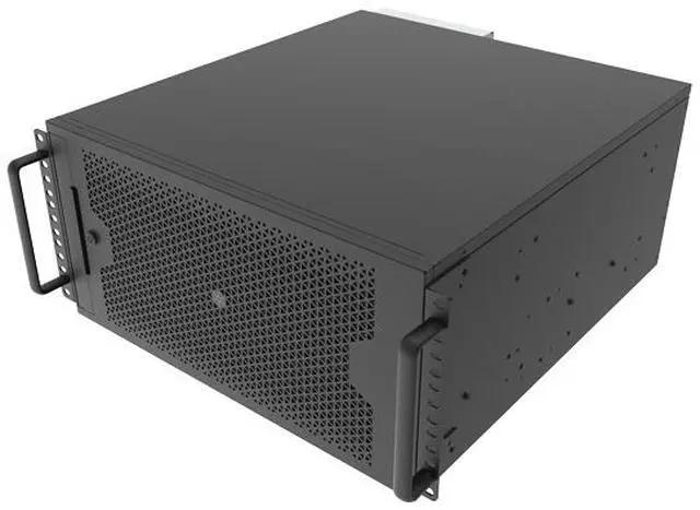Alt view image 11 of 12 - SilverStone SST-RM53-502 Black 5U Rackmount Server Chassis with Dual 5.25" Bays & 360mm Radiator Support
