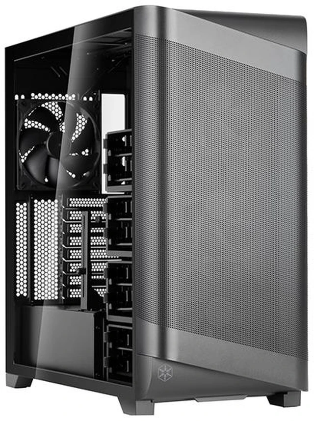 Main image of SilverStone SETA A2 Black Steel / Plastic / Tempered Glass Mid-Tower Mid-Tower Chassis