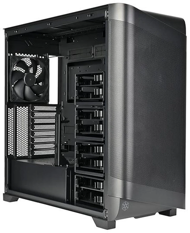 Alt view image 9 of 17 - SilverStone SETA A2 Black Steel / Plastic / Tempered Glass Mid-Tower Mid-Tower Chassis