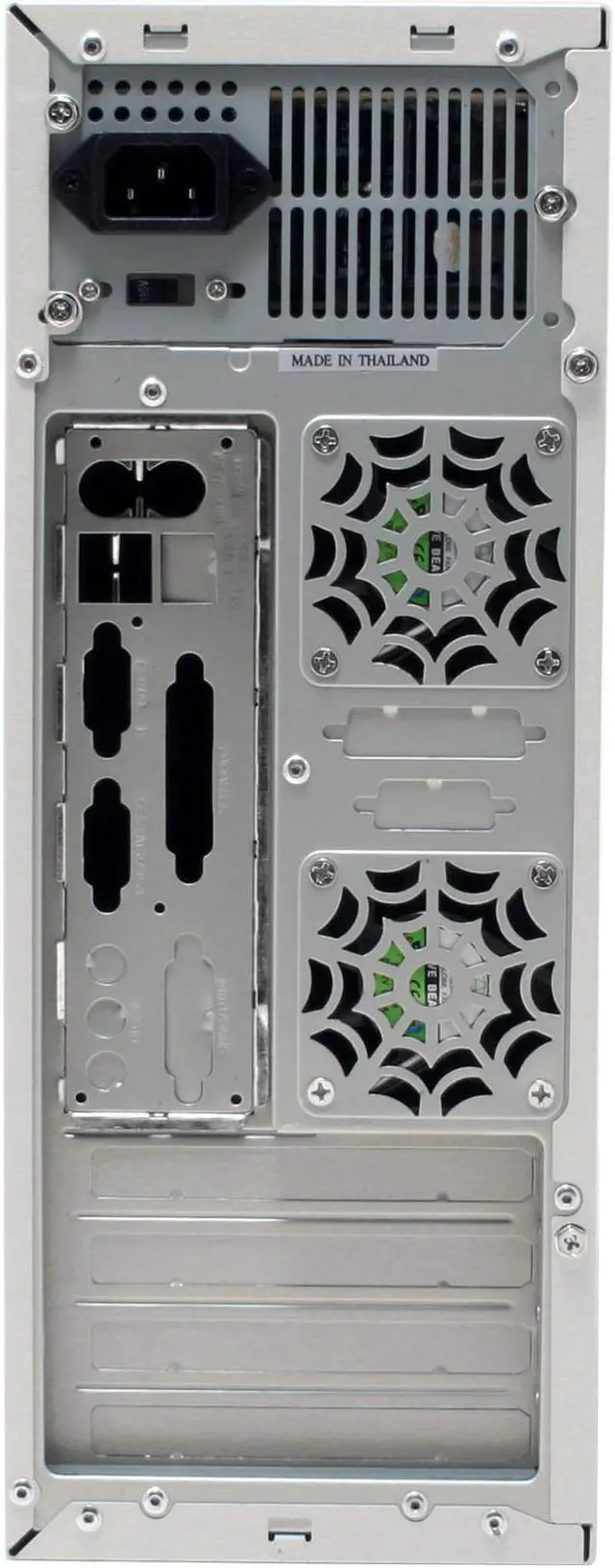 Alt view image 6 of 12 - Linkworld 617-C.88-P4 Gray/Beige Steel Micro ATX Mini Tower Computer Case 400W Power Supply