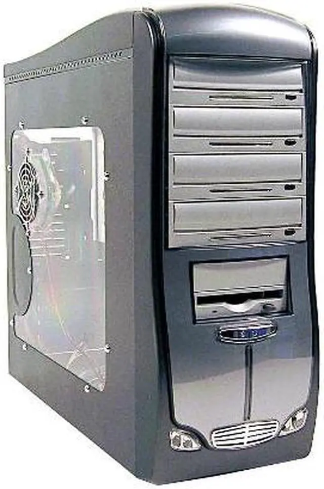 Alt view image 2 of 13 - Linkworld 3210-04-C2628 Black/ Silver Steel ATX Mid Tower Computer Case