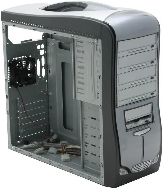 Alt view image 10 of 13 - Linkworld 3210-04-C2628 Black/ Silver Steel ATX Mid Tower Computer Case