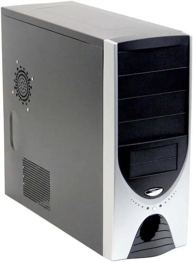 Main image of Linkworld 3166-03 C2228U Black/Silver Steel ATX Mid Tower Computer Case 430W Power Supply