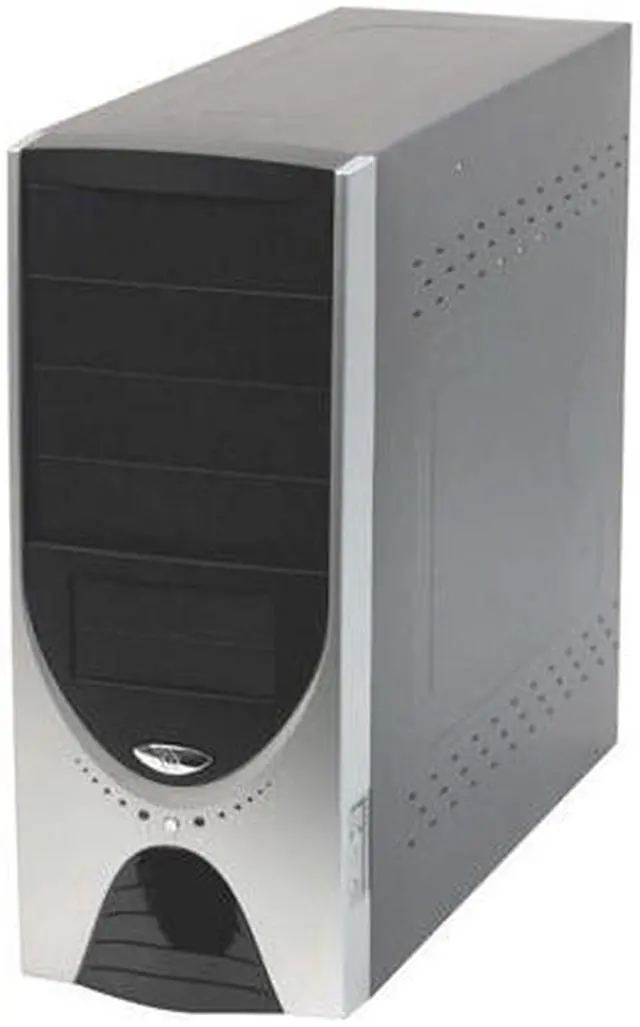 Alt view image 2 of 11 - Linkworld 3166-03 C2228U Black/Silver Steel ATX Mid Tower Computer Case 430W Power Supply