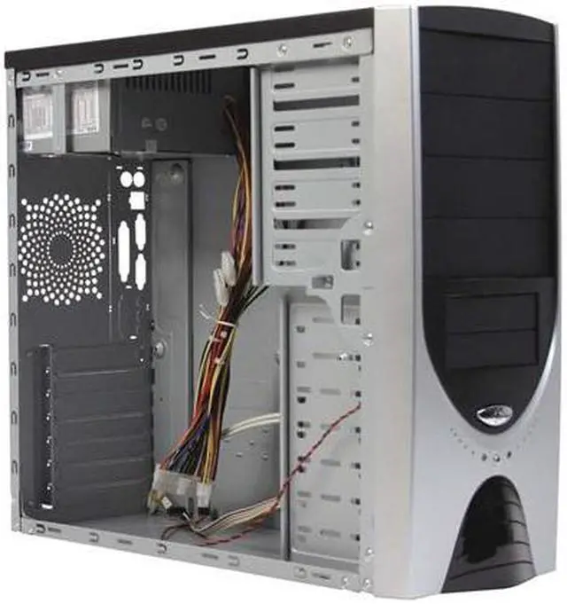 Alt view image 5 of 11 - Linkworld 3166-03 C2228U Black/Silver Steel ATX Mid Tower Computer Case 430W Power Supply