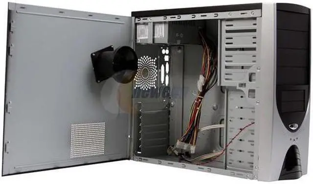Alt view image 4 of 11 - Linkworld 3166-03 C2228U Black/Silver Steel ATX Mid Tower Computer Case 430W Power Supply