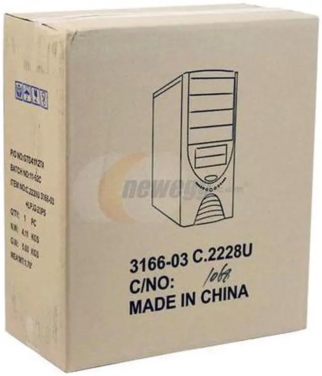 Alt view image 11 of 11 - Linkworld 3166-03 C2228U Black/Silver Steel ATX Mid Tower Computer Case 430W Power Supply