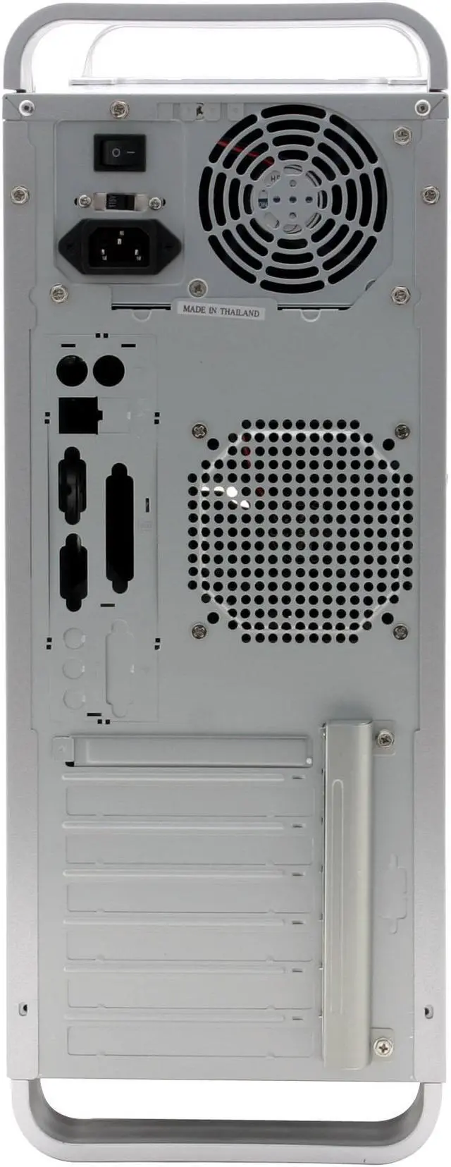 Alt view image 5 of 14 - Linkworld 431-06 C.2828 Silver SECC/SGCC rustproof and galvanized steel available ATX Mid Tower Computer Case 500W Power Supply