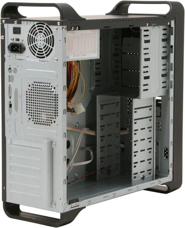 Alt view image 6 of 8 - Linkworld 431-06 C.2222 Black SECC/SGCC ATX Mid Tower Computer Case 500W Power Supply