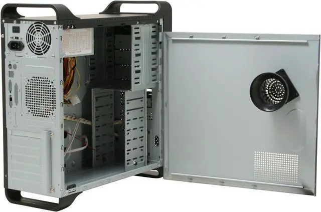 Alt view image 5 of 8 - Linkworld 431-06 C.2222 Black SECC/SGCC ATX Mid Tower Computer Case 500W Power Supply