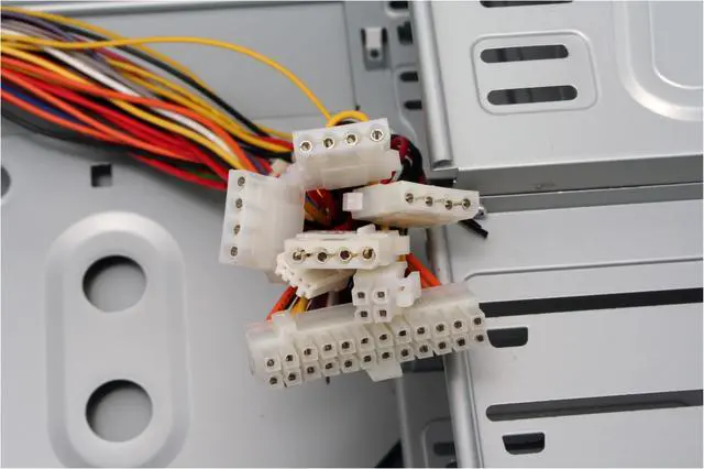 Alt view image 7 of 8 - Linkworld 431-06 C.2222 Black SECC/SGCC ATX Mid Tower Computer Case 500W Power Supply