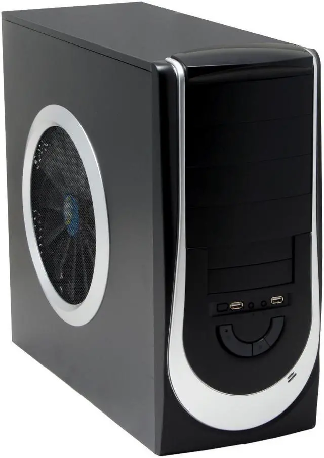 Main image of Linkworld 313-11(3131-11) Black / Silver Steel ATX Mid Tower Computer Case 500W Power Supply
