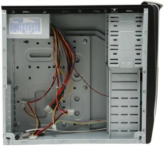 Alt view image 7 of 11 - Linkworld 313-11(3131-11) Black / Silver Steel ATX Mid Tower Computer Case 500W Power Supply
