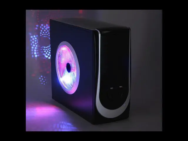Alt view image 10 of 11 - Linkworld 313-11(3131-11) Black / Silver Steel ATX Mid Tower Computer Case 500W Power Supply