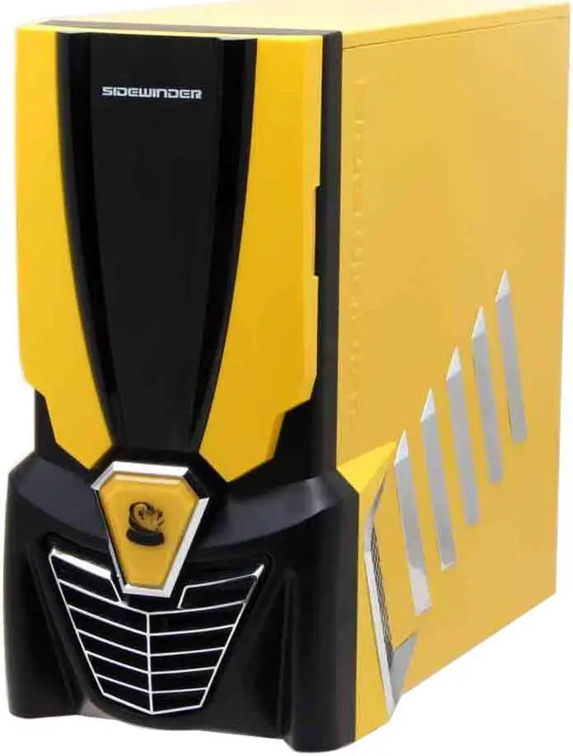 Alt view image 2 of 14 - Linkworld CA-SW2-Y Yellow Steel ATX Mid Tower Computer Case 450W Power Supply