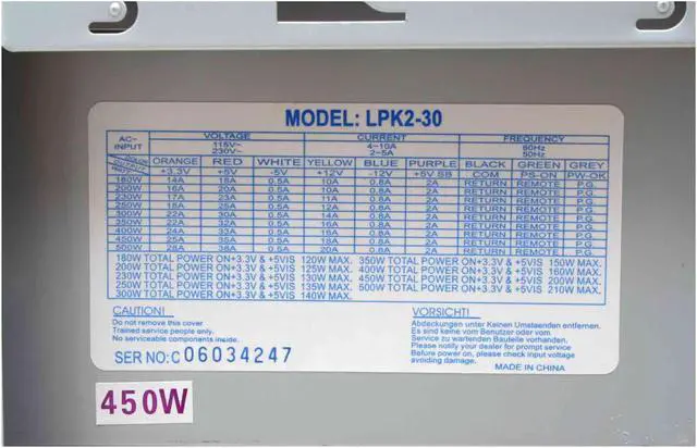 Alt view image 9 of 14 - Linkworld CA-SW2-Y Yellow Steel ATX Mid Tower Computer Case 450W Power Supply