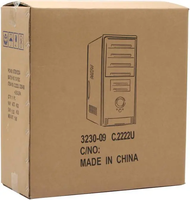 Alt view image 13 of 13 - Linkworld 3230-09-C2222U Black Steel ATX Mid Tower Computer Case 430W Power Supply