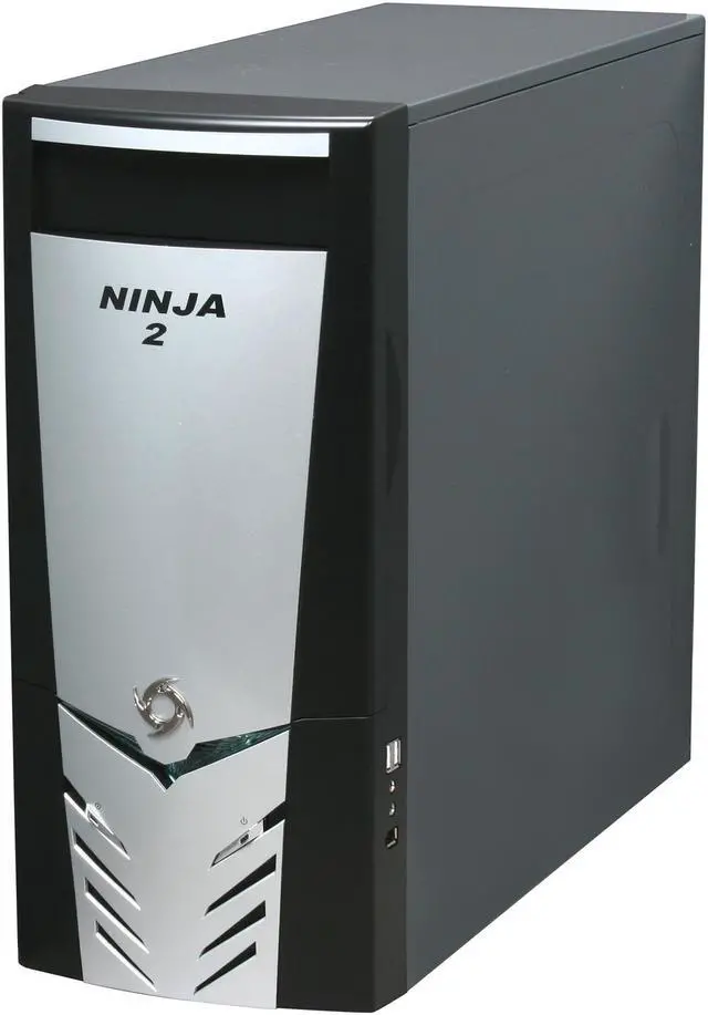 Alt view image 3 of 9 - Linkworld 313-06-C2228 Black/ Silver Steel ATX Mid Tower Computer Case