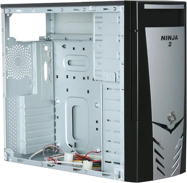 Alt view image 7 of 9 - Linkworld 313-06-C2228 Black/ Silver Steel ATX Mid Tower Computer Case