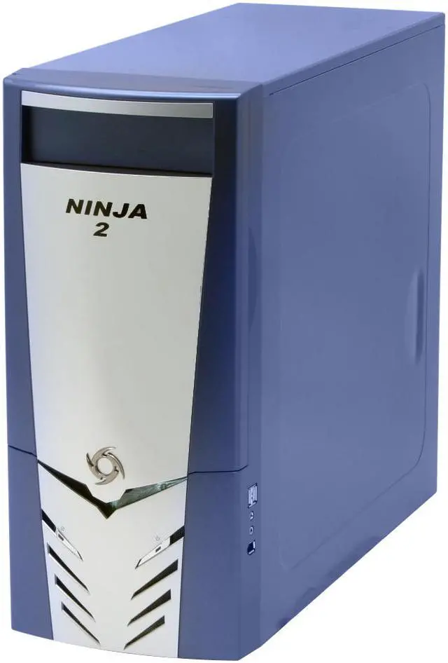 Alt view image 2 of 13 - Linkworld 313-06-C2228 Blue/ Silver Steel ATX Mid Tower Computer Case