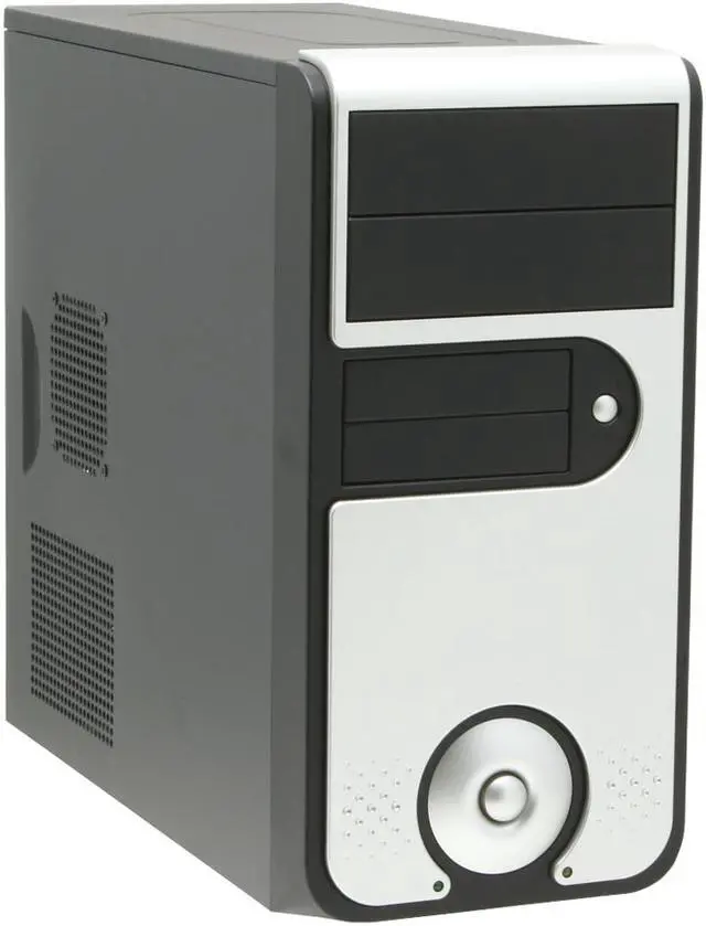 Main image of Linkworld 437-01-C2229 Black/ Champaign Gold Steel Micro ATX Mini Tower Computer Case 430W Power Supply