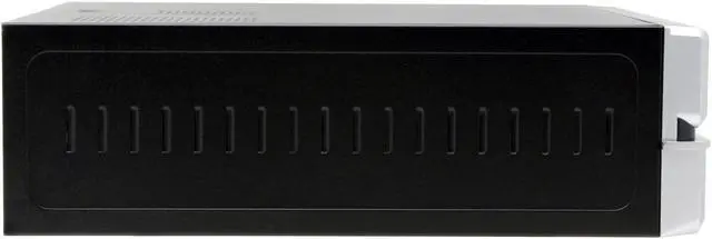 Alt view image 5 of 12 - Linkworld Black body/ Silver strip Steel 6280-01 Micro ATX Media Center / HTPC Case