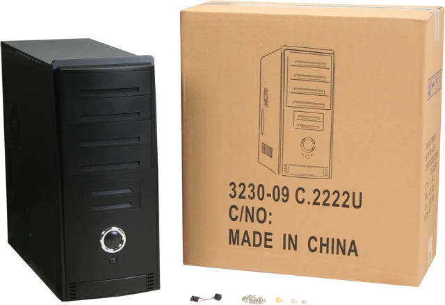 Alt view image 12 of 12 - Linkworld 32309-2222U Black Steel ATX Mid Tower Computer Case