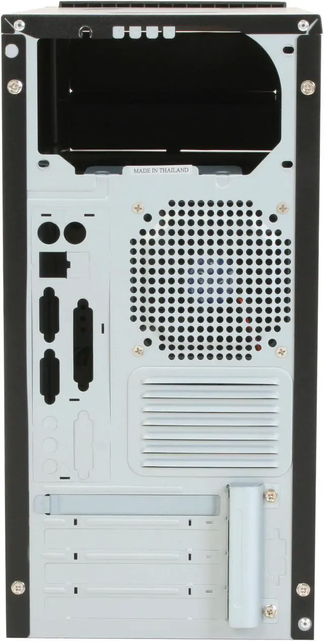 Alt view image 10 of 11 - Linkworld 43701-229FU Black/ Champaign Gold Steel Micro ATX Mini Tower Computer Case