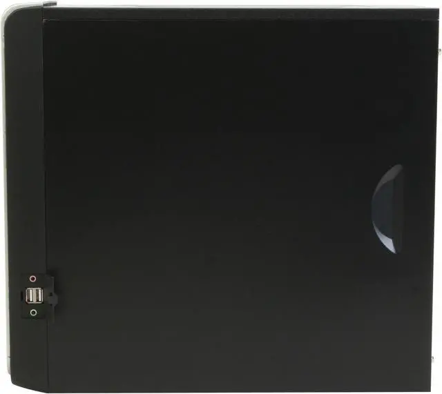 Alt view image 9 of 11 - Linkworld 43701-229FU Black/ Champaign Gold Steel Micro ATX Mini Tower Computer Case