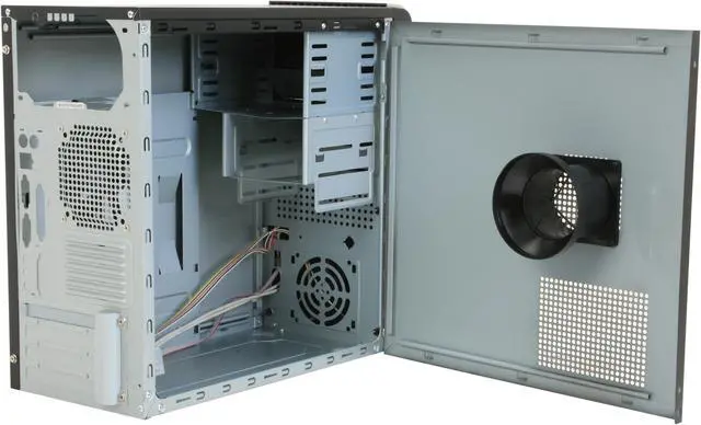 Alt view image 5 of 11 - Linkworld 43701-229FU Black/ Champaign Gold Steel Micro ATX Mini Tower Computer Case