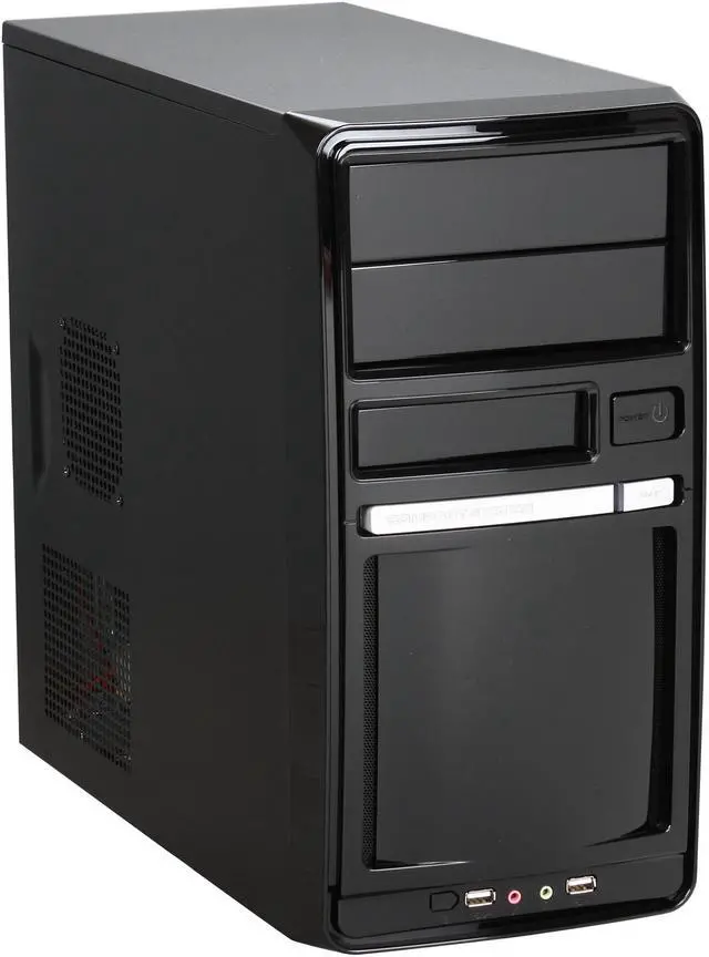 Main image of Linkworld 43706-228FU+P04 Black Steel Micro ATX Mid Tower Computer Case 430W Power Supply