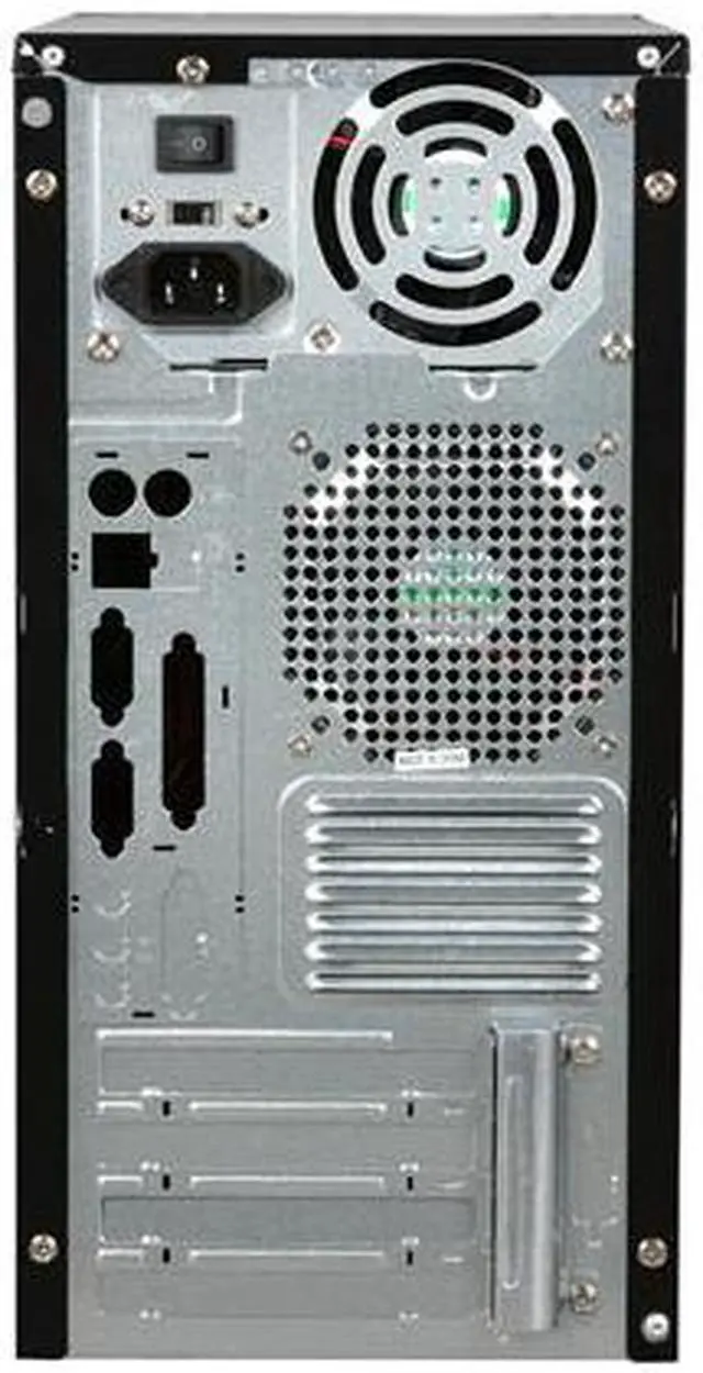 Alt view image 8 of 9 - Linkworld 43706-228FU+P04 Black Steel Micro ATX Mid Tower Computer Case 430W Power Supply