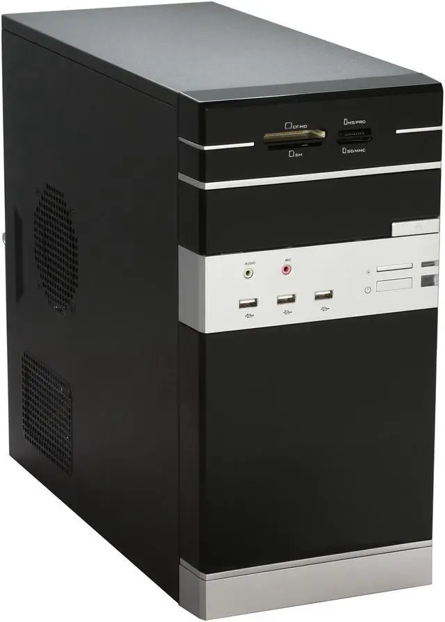 Main image of Linkworld 727-08-2128FU+p04 Black/White Micro ATX Mini Tower Computer Case 430W Power Supply