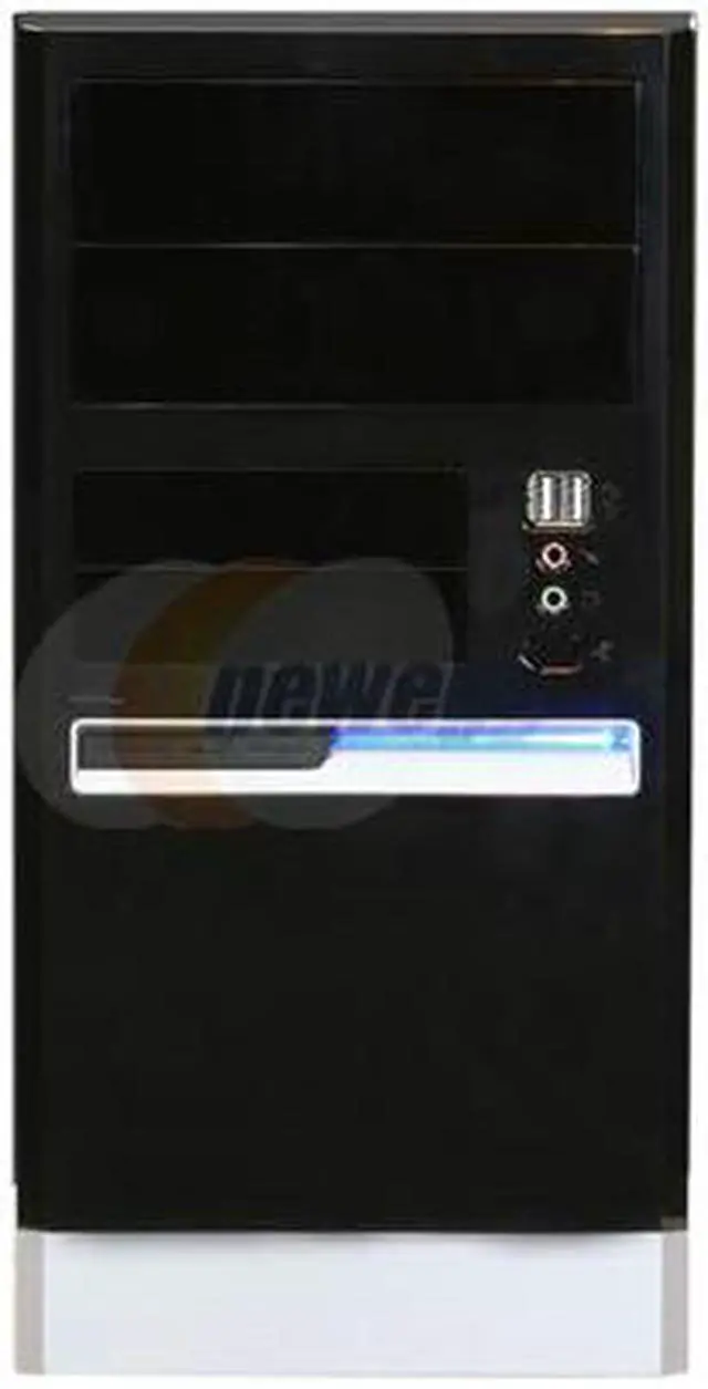 Alt view image 2 of 9 - Linkworld 43716-128FU+P04 black/silver Steel Micro ATX Mini Tower Computer Case 430W Power Supply