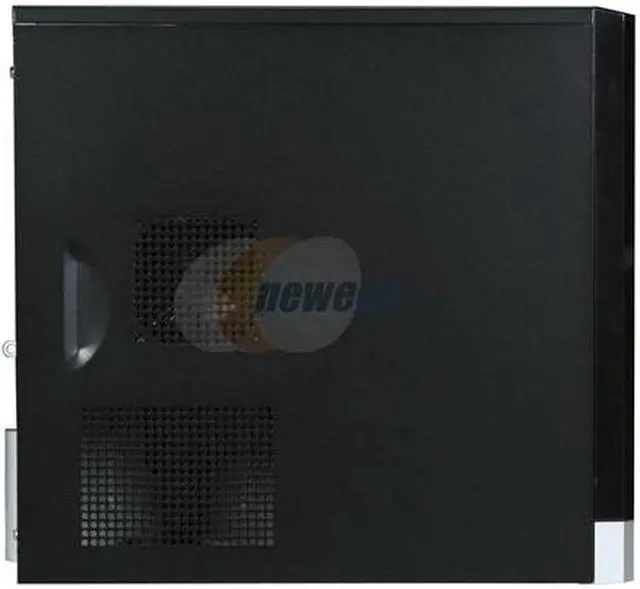Alt view image 4 of 9 - Linkworld 43716-128FU+P04 black/silver Steel Micro ATX Mini Tower Computer Case 430W Power Supply