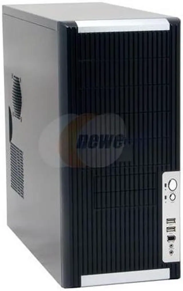 Main image of iStarUSA S8 Storm Series Black 0.8mm SECC/SGCC (chassis) Aluminum Front Panel ATX Mid Tower Computer Case