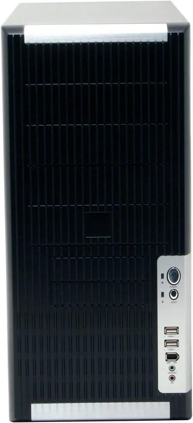 Alt view image 3 of 13 - iStarUSA S8 Storm Series Black 0.8mm SECC/SGCC (chassis) Aluminum Front Panel ATX Mid Tower Computer Case