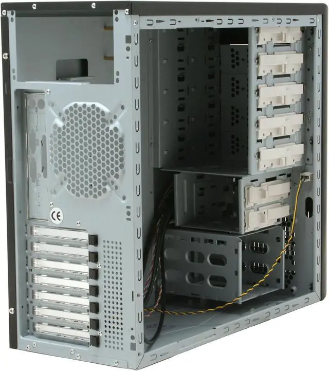 Alt view image 9 of 13 - iStarUSA S8 Storm Series Black 0.8mm SECC/SGCC (chassis) Aluminum Front Panel ATX Mid Tower Computer Case