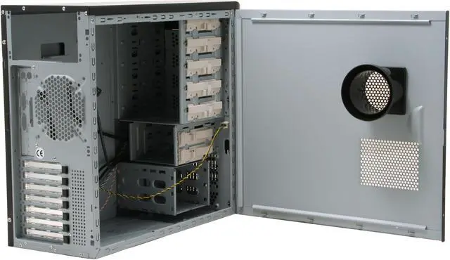 Alt view image 10 of 13 - iStarUSA S8 Storm Series Black 0.8mm SECC/SGCC (chassis) Aluminum Front Panel ATX Mid Tower Computer Case