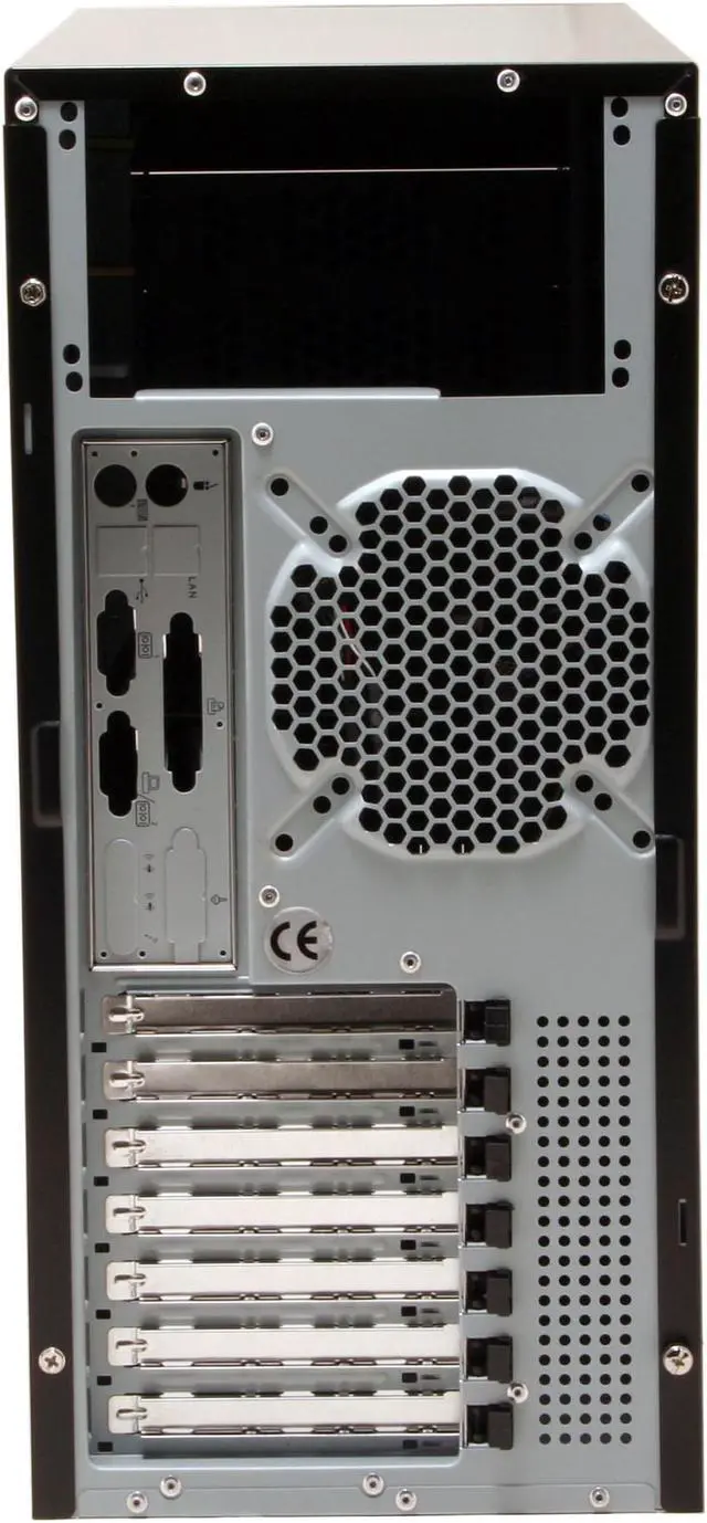 Alt view image 11 of 13 - iStarUSA S8 Storm Series Black 0.8mm SECC/SGCC (chassis) Aluminum Front Panel ATX Mid Tower Computer Case